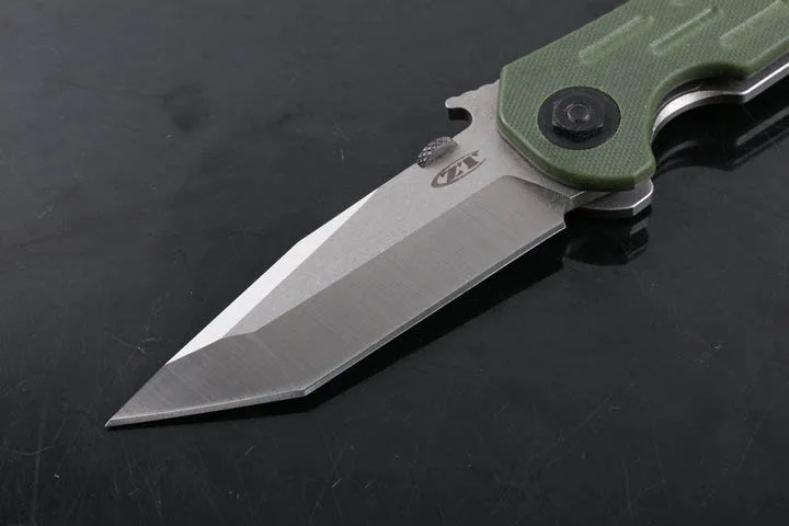 Тёмно-синий ZT0620 59-60HRC 9CR13MOV Лезвие камень промытый стальной ручкой тактический складной охотничий кемпинг уличный карманный нож EDC ручной инструмент - Цвет: Тёмно-синий