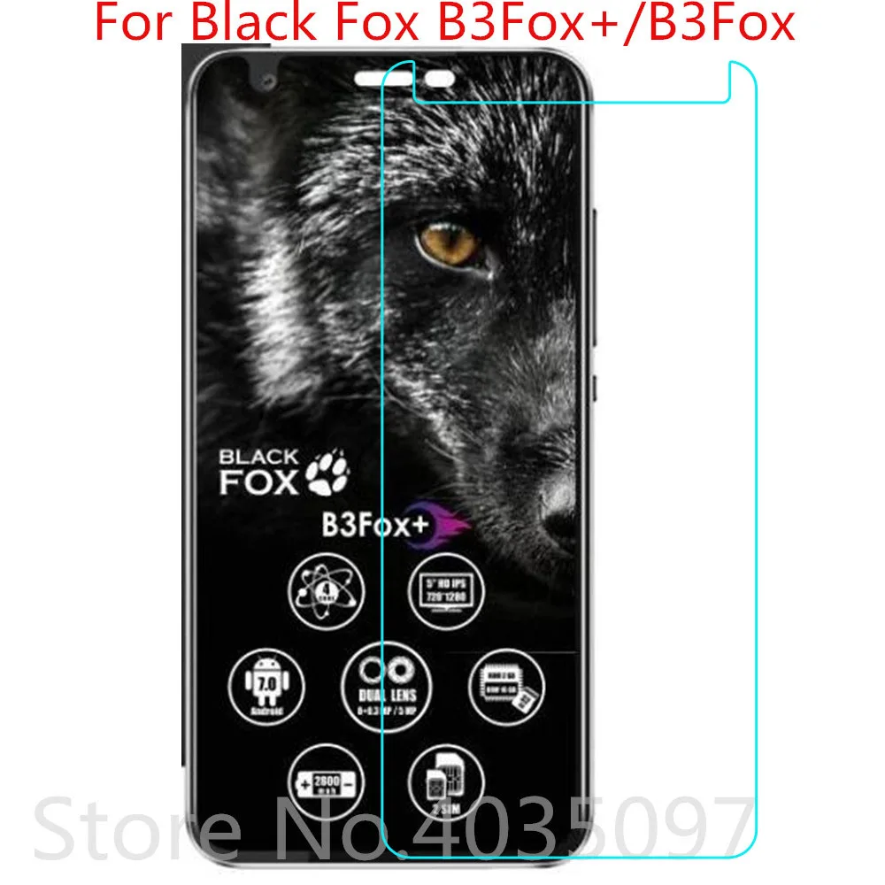 2.5D 9H закаленное стекло для Black Fox B3Fox Plus на телефон защитная пленка экрана