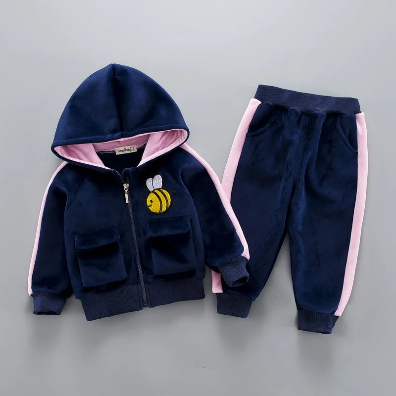 Girls Clothing Sets Autumn Kids Clothes Tracksuit Set Children Sports Suit Outfits 1Year Cartoon Hoodie pants 2 Pieces Outerwear | Детская