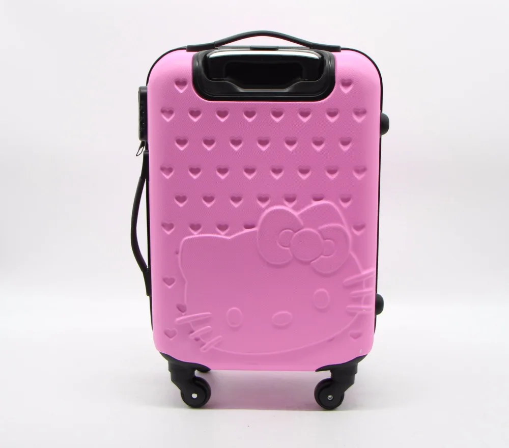 Рисунок Hello Kitty Чемодан сумка Для Женщин мультфильм дорожная прокатки тележка