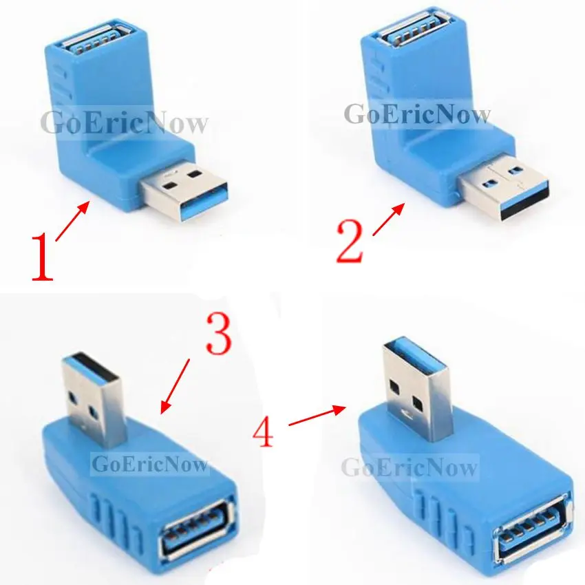 20 шт высокое Скорость USB 3 0 90 градусов L Тип правый угол мужчин и женщин под прямым