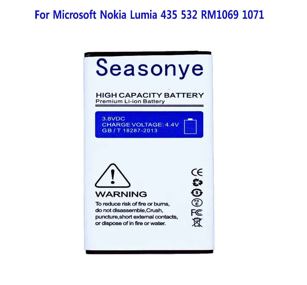 Seasonye 1560mAh BV 5J BV5J телефонный сменный аккумулятор + отвертка инструменты для Microsoft