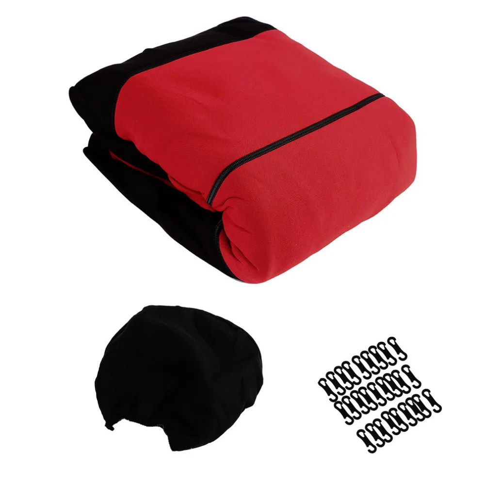 11 шт. черный и красный автокресло футляр множество протектор место коврик