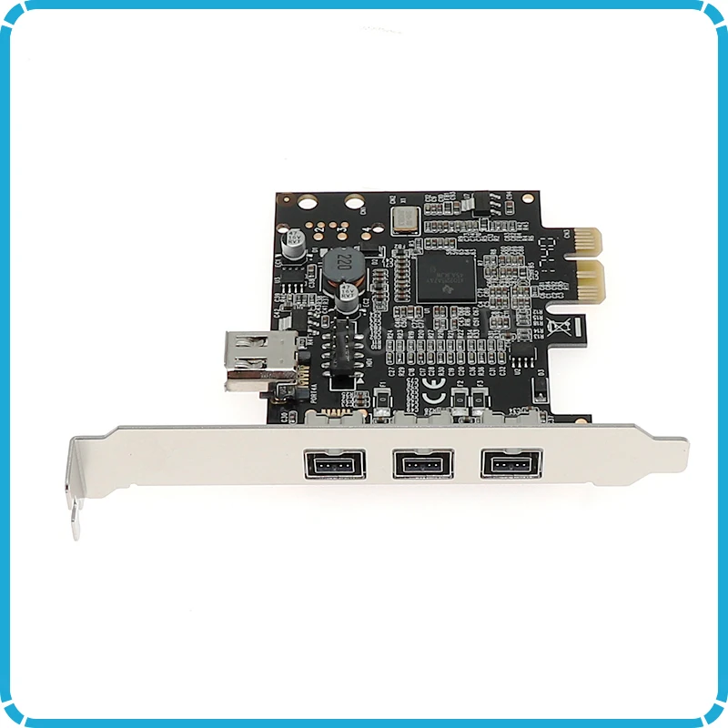 3 порта 1394B + 6 Pin 1394A PCI e карта Внешний Firewire 800 400 IEEE 1394b express чипсет TI2213|Платы