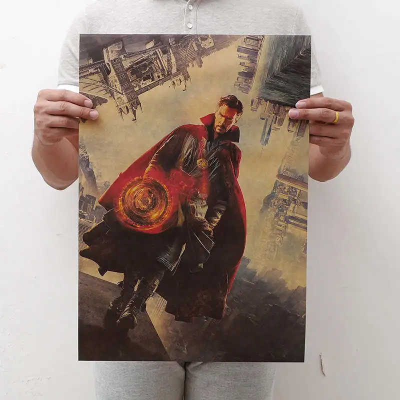 style 36 Марвел Супергерои постеры с фигурами винтажные для стен новые Marvel Мстители эндгейм Железный человек Бэтмен Супермен плакаты и принты - Цвет: style 36