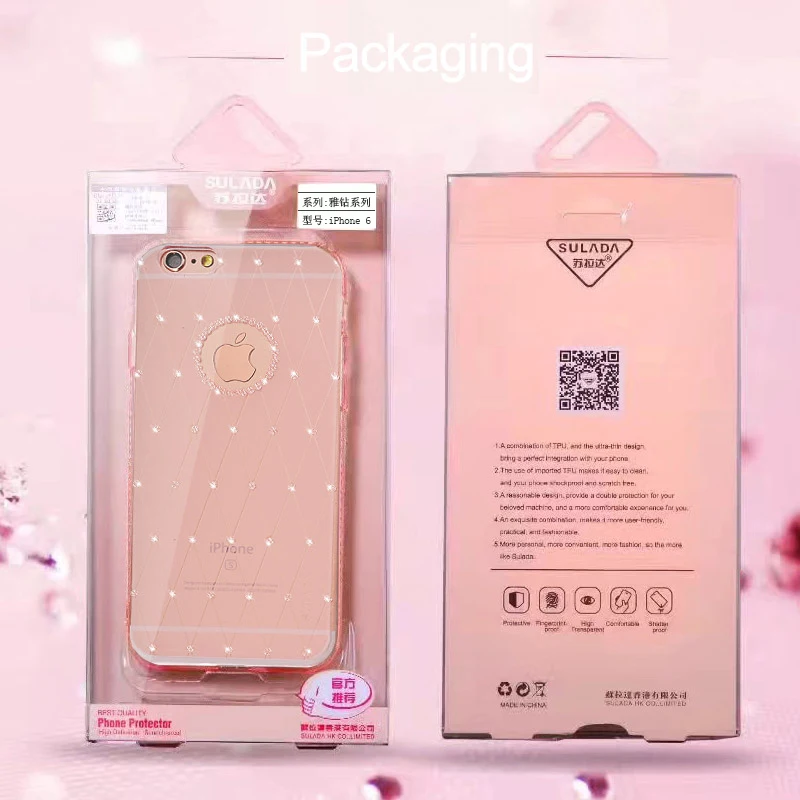 чехол на айфон 6s 6 plus со стразами SULADA Роскошные силиконовый бриллиант блеск чехлы