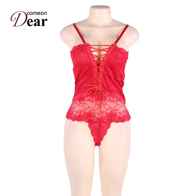 Comeondear R80444 Женский Бандаж женское сексуальное кружевное прозрачное боди Женское