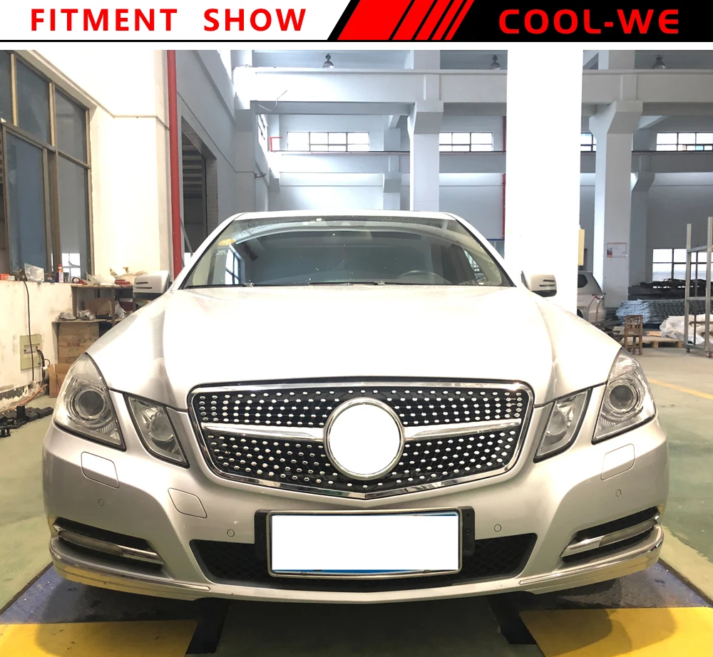 Для Mercedes Benz W212 Grill E CALSS Алмазная решетка E200 E260L E300L E350 E400 2009-2012