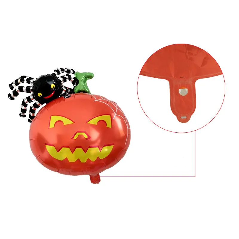 Хэллоуин тыквенный Монстр воздушный шар из фольги Набор украшения паук ведьма