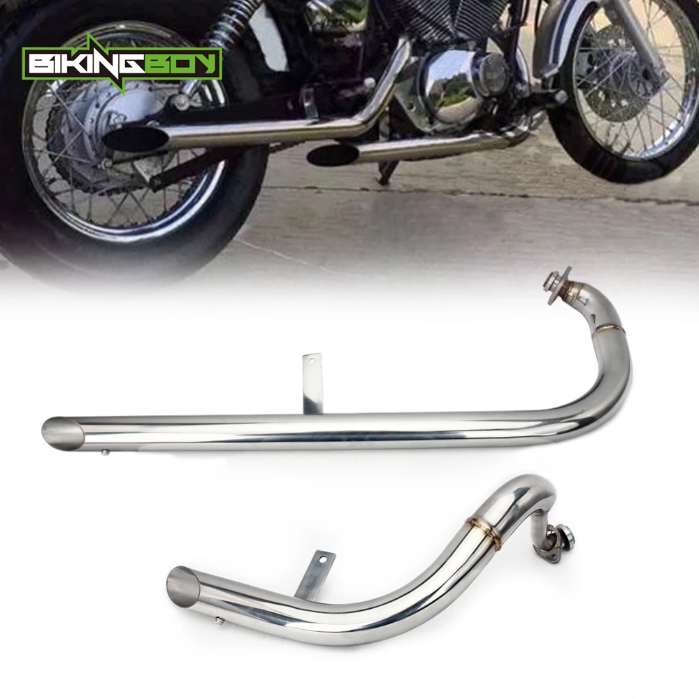 BIKINGBOY для YAMAHA XV 250 V-Star / Virago 88-13 12 11 10 09 08 07 06 глушитель выхлопной трубы + системы Slash Cut