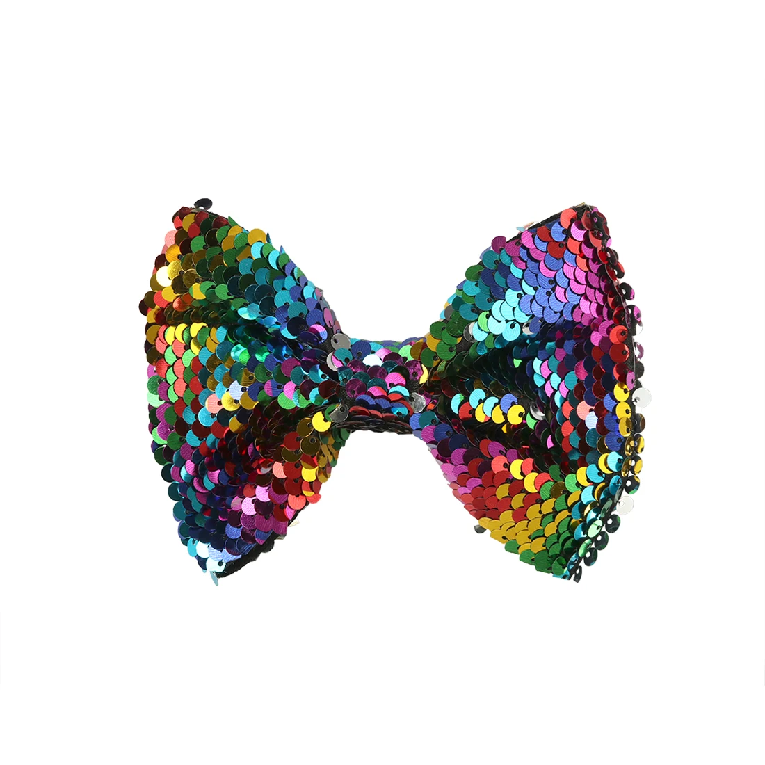 10pcs/lot 5Inch Rainbow Reversible Sequin Hairbows Double-Side Changable Hair Clip Barrette Kids Accessories | Детская одежда и