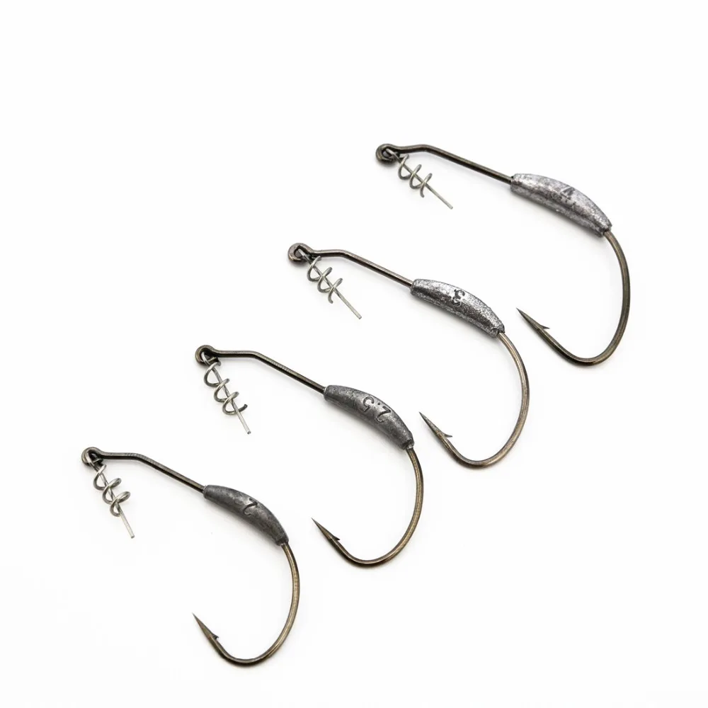 3 шт. высококачественные свинцовые Офсетные Крючки|lead offset hook|offset hookworm hook |