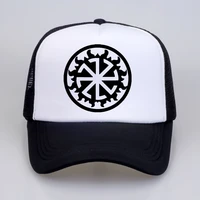 kolovrat baseball cap slavic amulet pagan solar symbol slavic wheel nordic amulet viking men baseball mesh net trucker caps hats