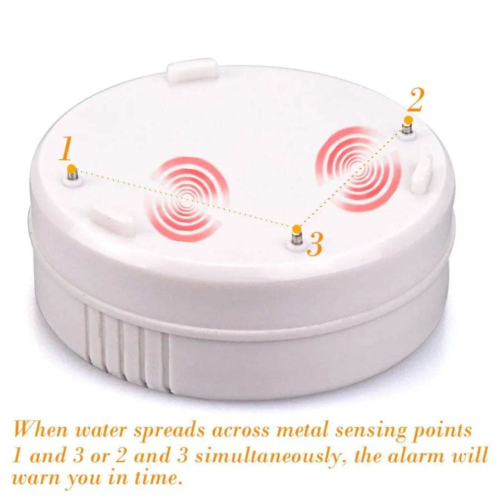 Беспроводной независимый датчик утечки воды детектор обнаружения протечки