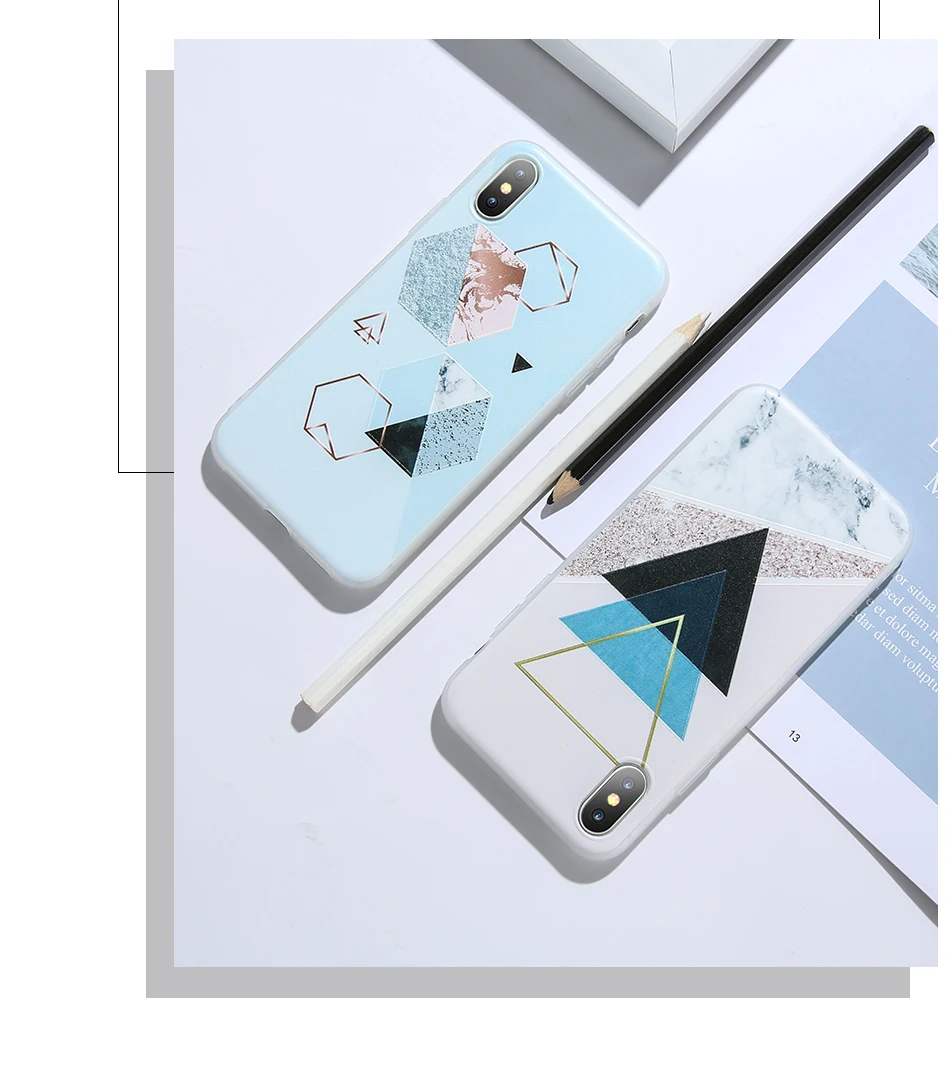 Рамочный чехол с геометрическими узорами чехол для samsung Galaxy A7 A6 S8 S9 плюс A5 A7 A3 J3 J5 S7 край Мрамор силиконовый чехол с крышкой