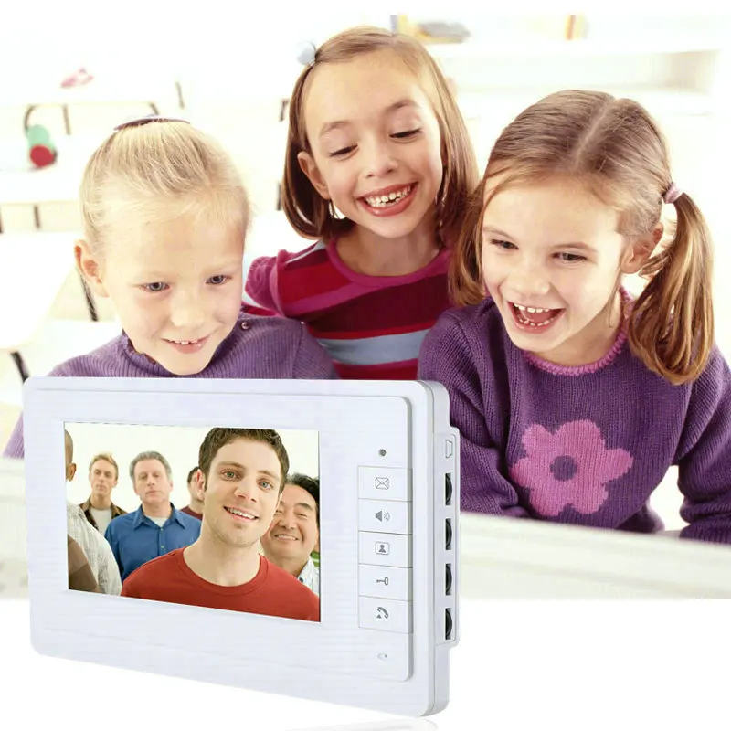 

7 Inch Video Door Phone Doorbell Intercom Kit 1-camera 1-monitor Night Vision