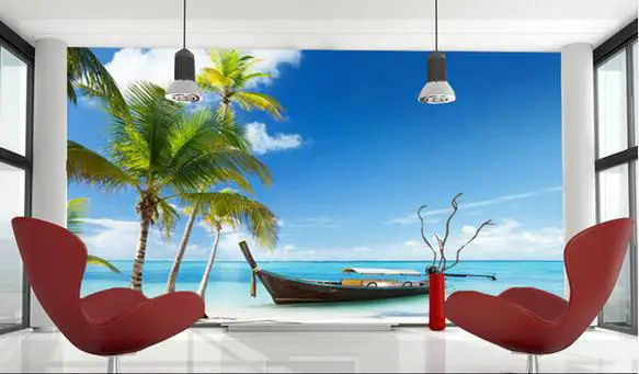 Wallpaper Aerial views of the beach mural wallpaper wall paper papel de parede stickers wallpaper2015972 pl | Обустройство дома