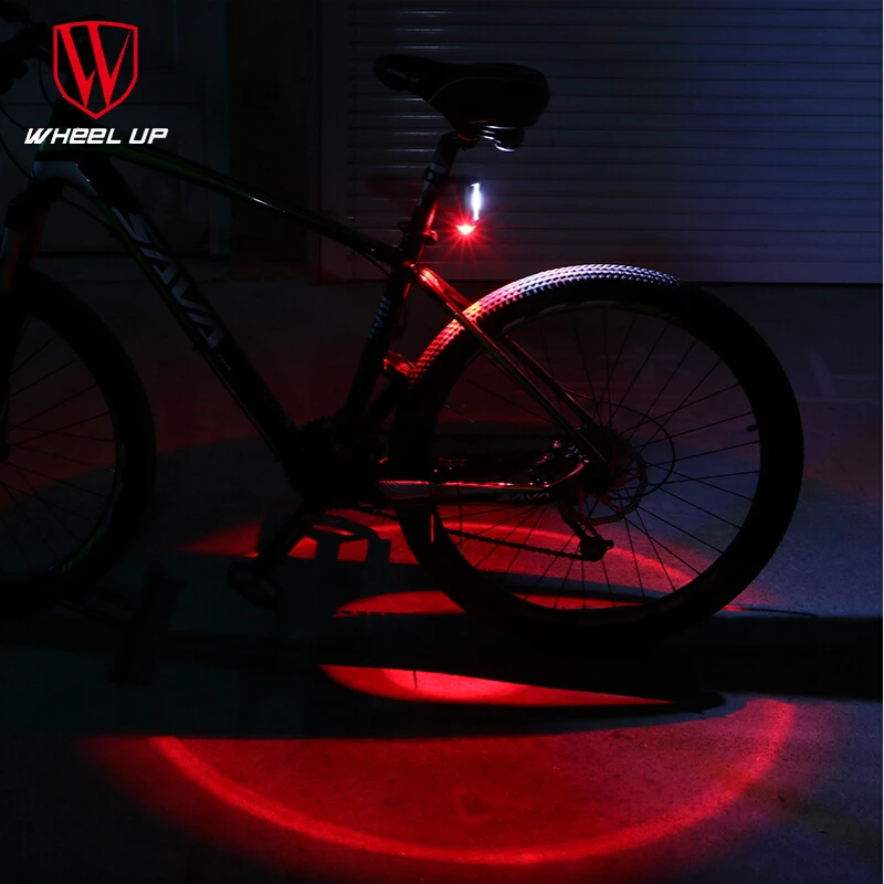 Велосипедный фонарь на колесиках перезаряжаемый через USB 360 градусов задний для