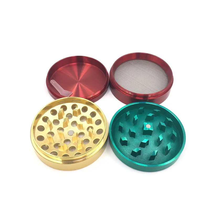 Metal Zinc Alloy Camber Concave Tobacco Crusher colour 63 MM Herbal Muller Hookah Pipe Smoke Smoking Herb Grinder Free Delivery | Дом и сад
