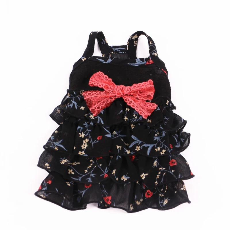 Cute Bowknot Dog Dress Cat Chihuahua Yorkshire Puppy Dog Clothes Small Dog Costume Yorkie Poodle Bichon Schnauzer Pet Clothing