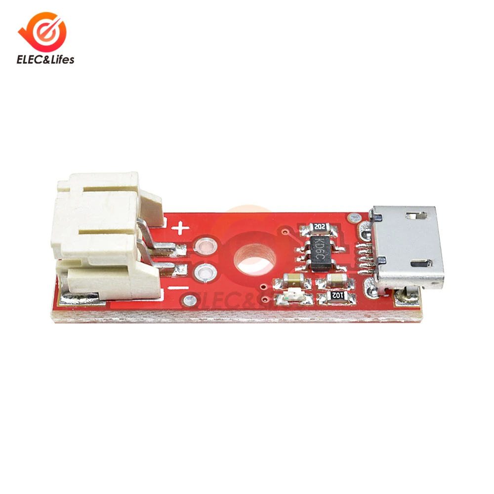 3.7V 500mA 0.5A LiPo Charger Basic Micro USB lithium Battery Module Li-Ion Lipo battery charging board MCP73831T Chips | Инструменты