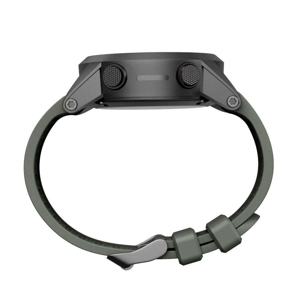 Ремешок силиконовый для спортивных часов Garmin Fenix 2/5X/Fenix 3/Fenix 3 HR резиновый браслет