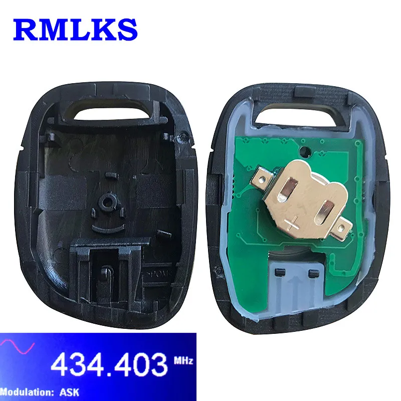 1-кнопочный дистанционный ключ для RENAULT Clio Master KANGOO корпус 433 МГц ASK PCF7946 электронный