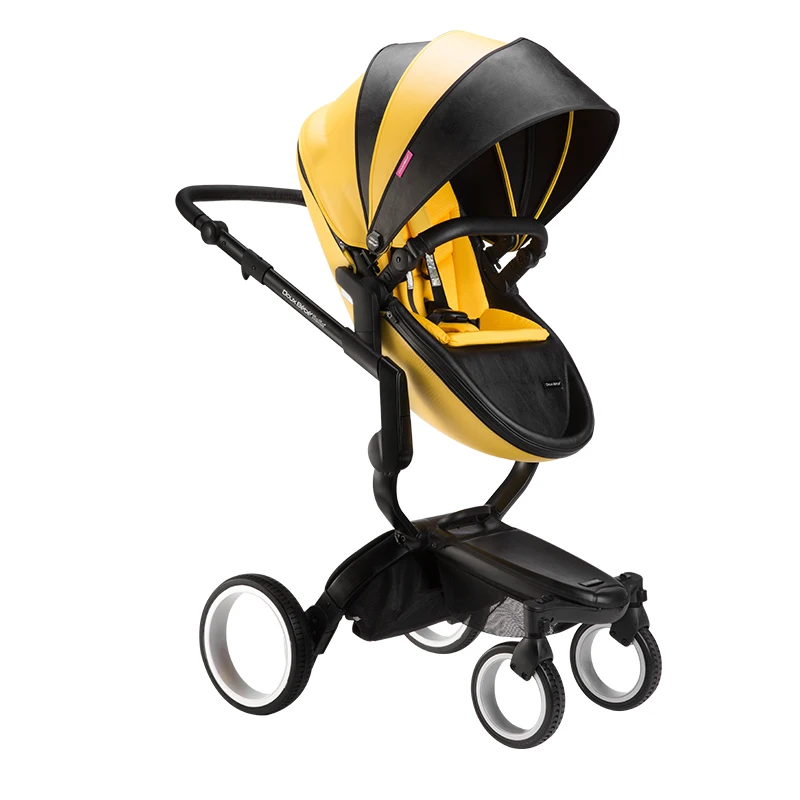 Doux bebe finfin hot mima mom spacewalk sky козырек двусторонний может лежать может сидеть складной амортизатор высокий пейзаж детская коляска