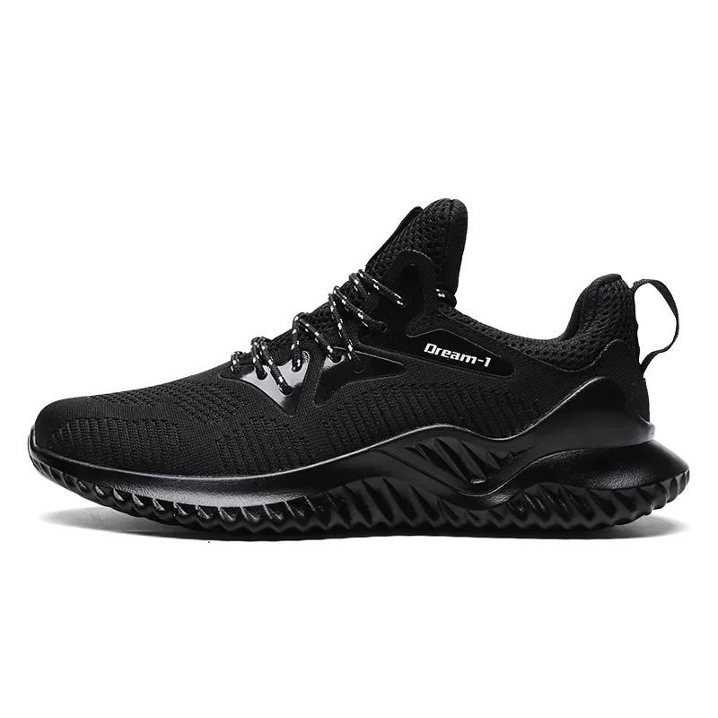 1810 All Black Горячая Распродажа, мужские кроссовки на шнуровке, спортивные кроссовки Zapatillas, Спортивная мужская обувь, уличные кроссовки для прогулок, большие размеры 46 - Цвет: 1810 All Black