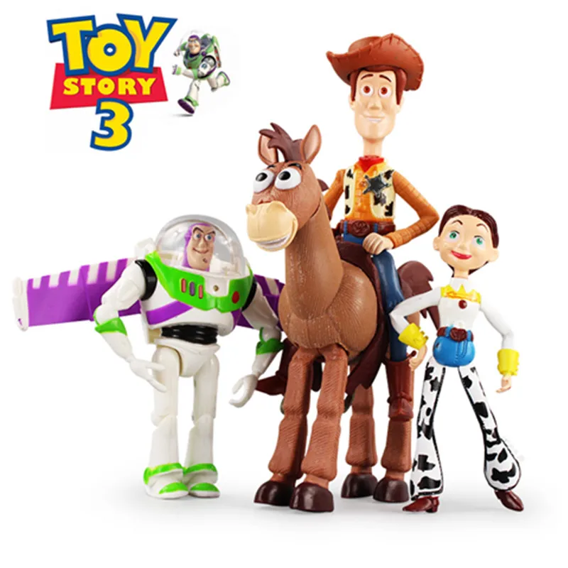 Экшн фигурка из мультфильма Disney аниме История игрушек 3 Базз Лайтер Вуди Джесси