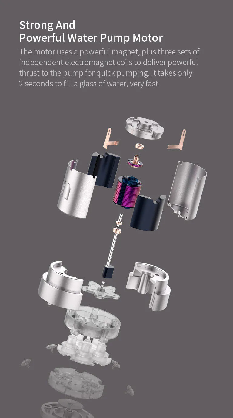 YOUPIN Мини автоматический USB сенсорный датчик переключатель водяной насос перезаряжаемый Электрический диспенсер для воды