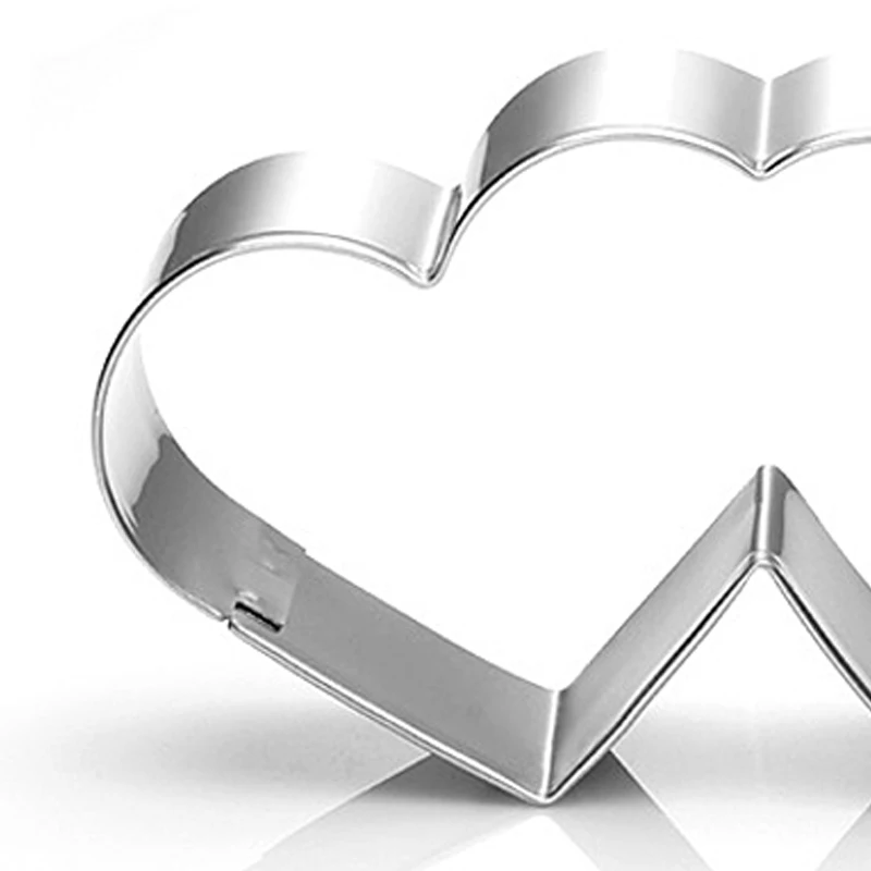 Форма для резки печенья из нержавеющей стали в форме сердца пар День Святого