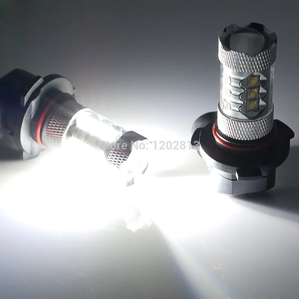 Дневные светодиодные фары дальнего света с чипами CREE 80 Вт 9005 HB3 P20D для Buick Ford Mustang