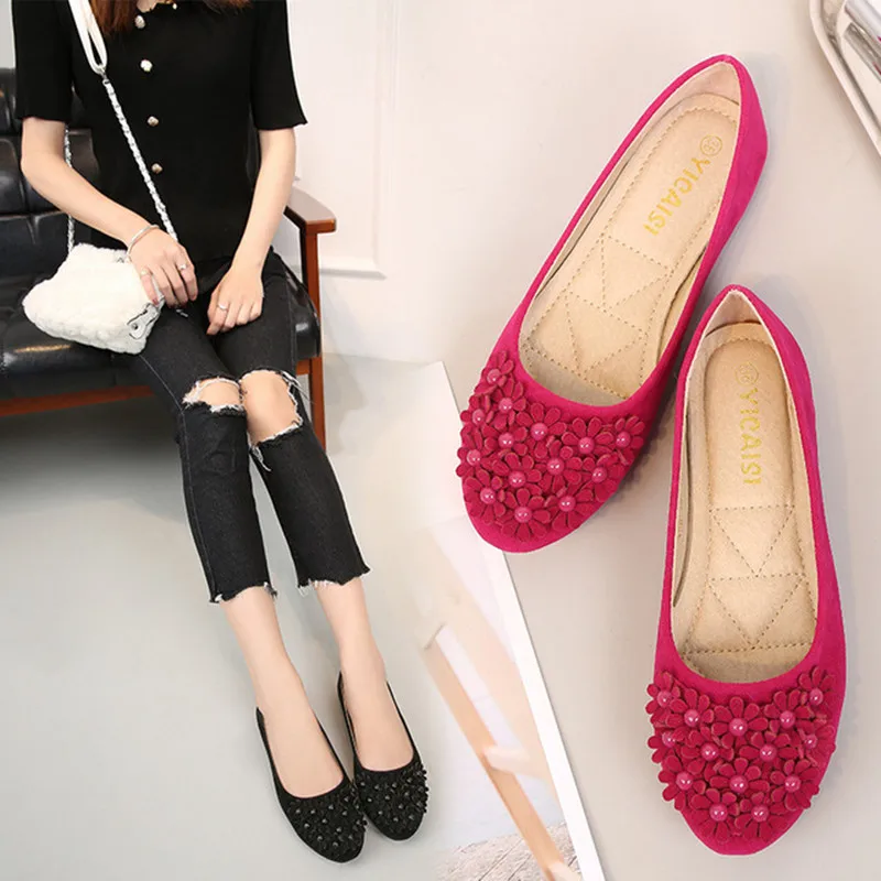Женские туфли с круглым носком на плоской подошве размеры 34 43 6 цветов|shoes with red