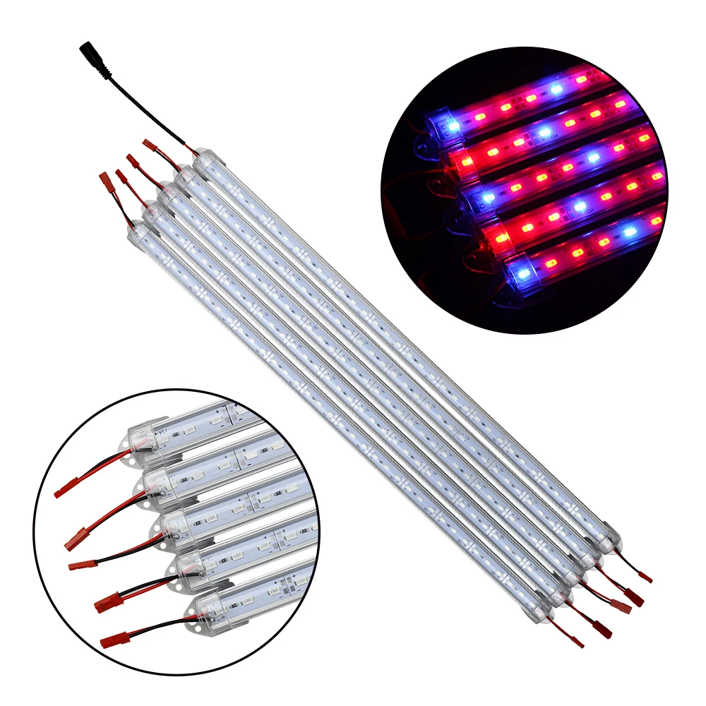 Светодиодный светильник для выращивания растений DC12V 5730 SMD 50 см светодиодный светильник для растений 36 светодиодный s красный синий светильник для аквариума комнатный теплица для выращивания растений