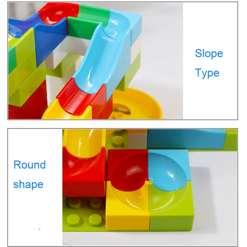 Max300pcs Marble Race лабиринт Шариковая дорожка строительные блоки пластиковая воронка