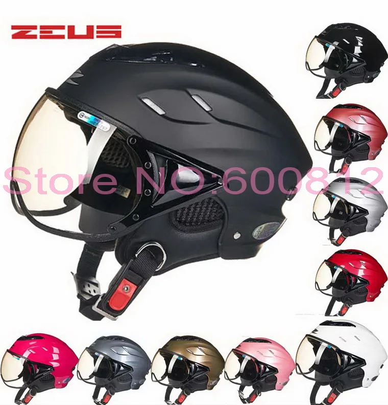 Мотоциклетный шлем ZEUS Классический ретро с полулицевой поверхностью летние