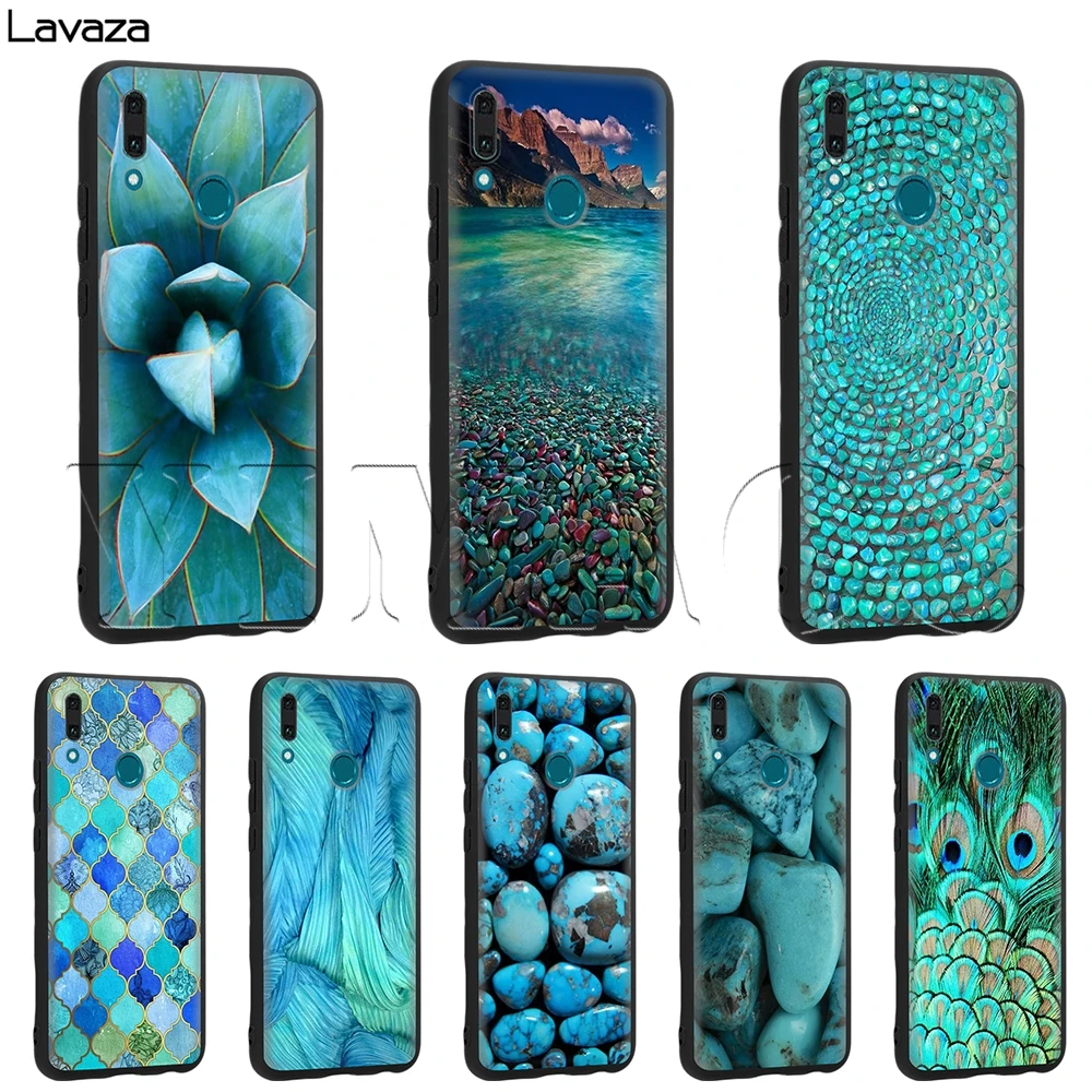 Lavaza Бирюза Камень Флора перо чехол для Huawei мат 30 20 Honor 6a 7a 7c 7x 8C 8x9 10 Nova 3i 3 Lite рro Y6 2018 |