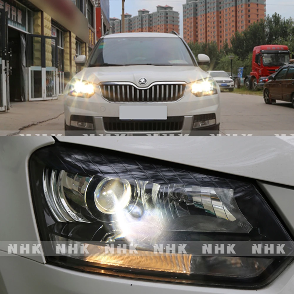 Автомобильная фара с высоким вкладышем обновленная лампа для SKODA Yeti без