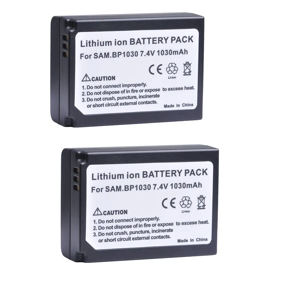 Tectra 2 шт. BP-1030 BP 1030 BP1030 аккумуляторная батарея для Samsung NX200 NX210 NX300 NX500 NX1000 NX1100 NX-300M