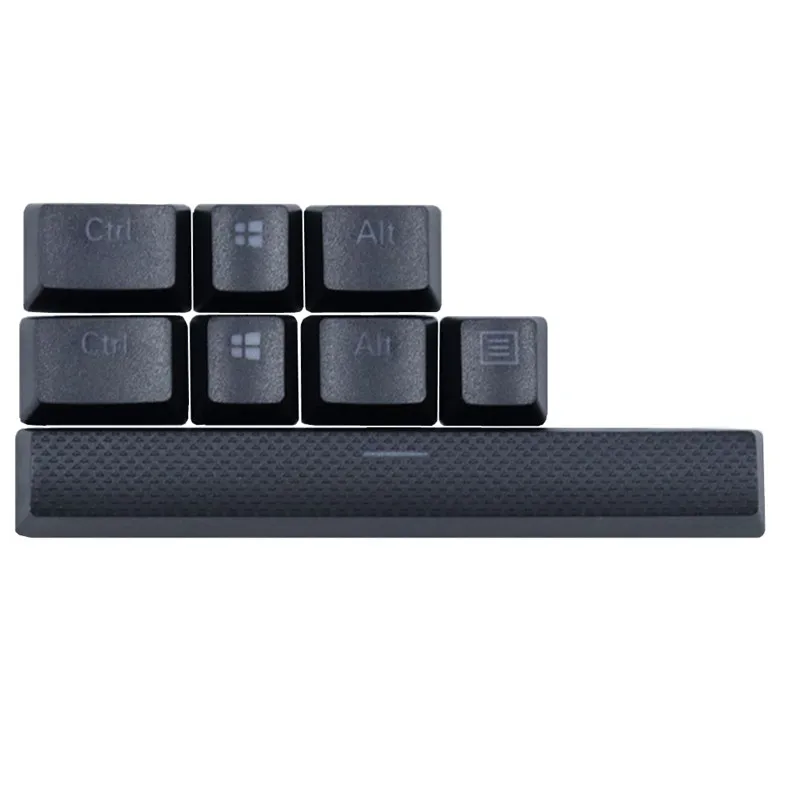 Black PBT ключ колпачки для Corsair STRAFE K65 K70 K95 logitech G710+ Механическая игровая клавиатура, подсветка Doubleshot Cherry MX ключ колпачки - Цвет: Black