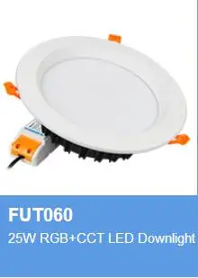 FUT060 Downlight MILIGHT AC100-240 V, 6 Вт, 9 Вт, 12 Вт, 15 Вт, 18 Вт, 25 Вт RGB+ CCT светодиодный светильник водонепроницаемый светодиодный потолочный прожектор FUT061 062 063 064 065 066 068 069 - Испускаемый цвет: FUT060 Downlight