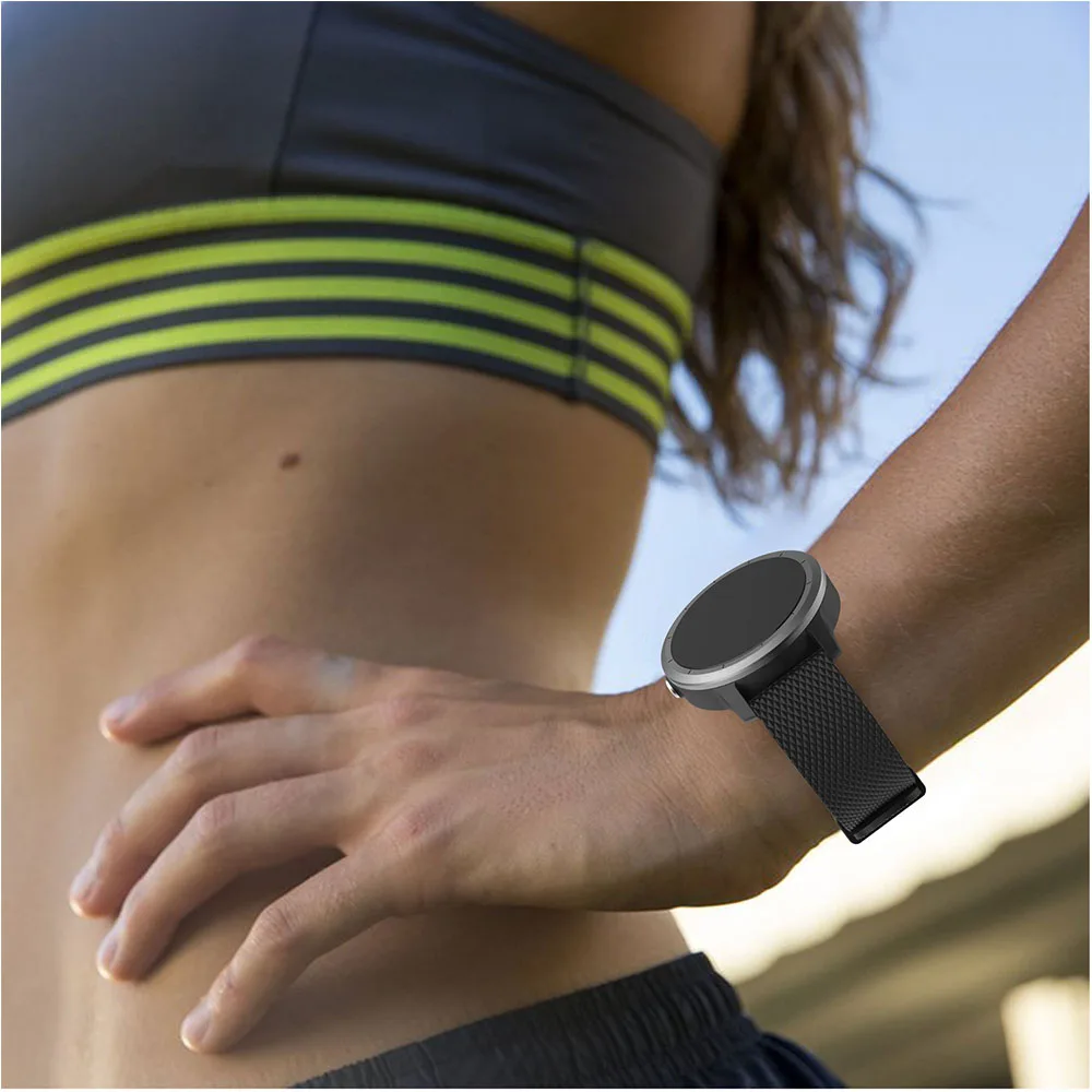Силиконовый ремешок для часов Garmin Vivoactive 3/Forerunner 645 Samsung Gear S2 спортивные Сменные