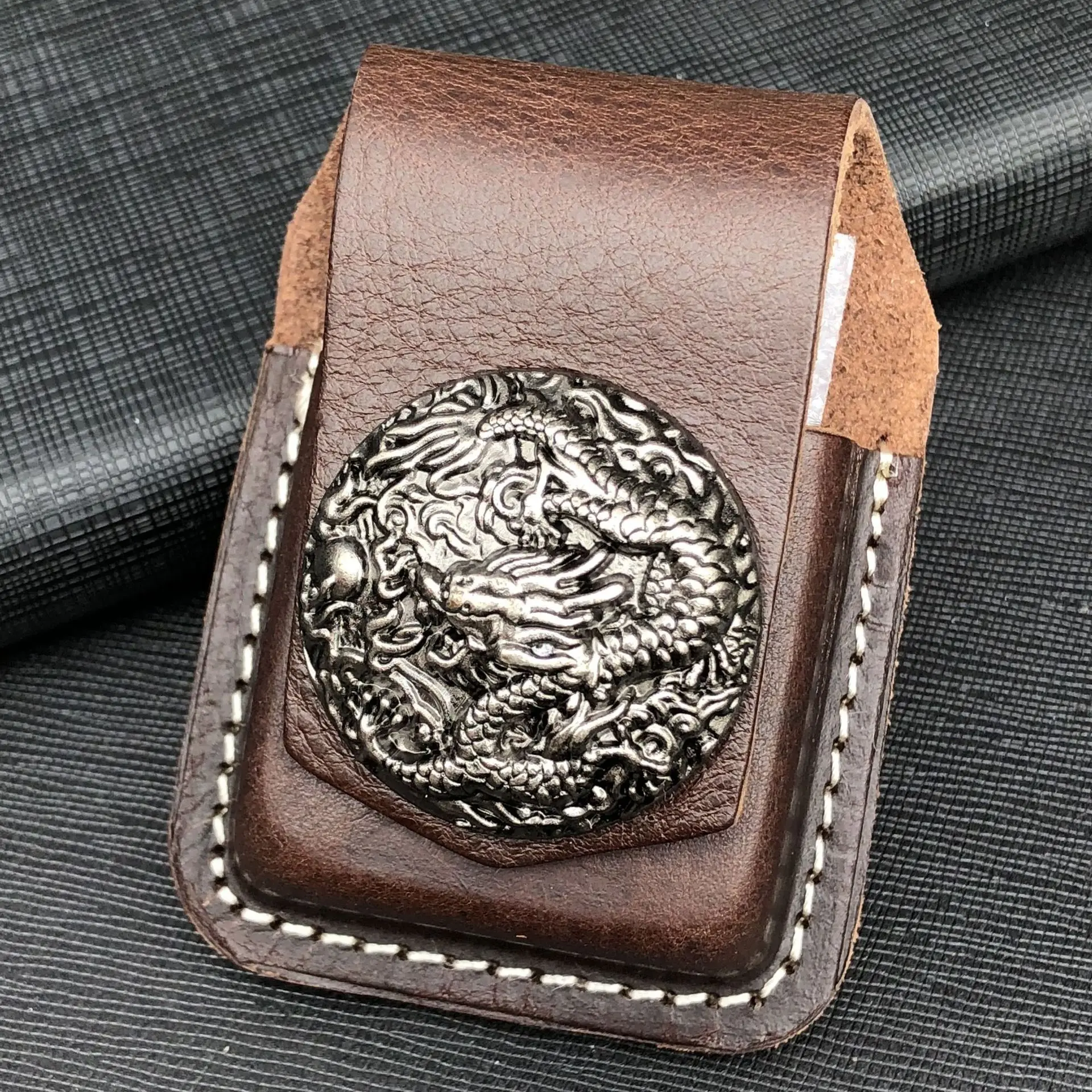 Чехол для зажигалки кожа CigaretteFor Zippo высококачественный масляный мужчин