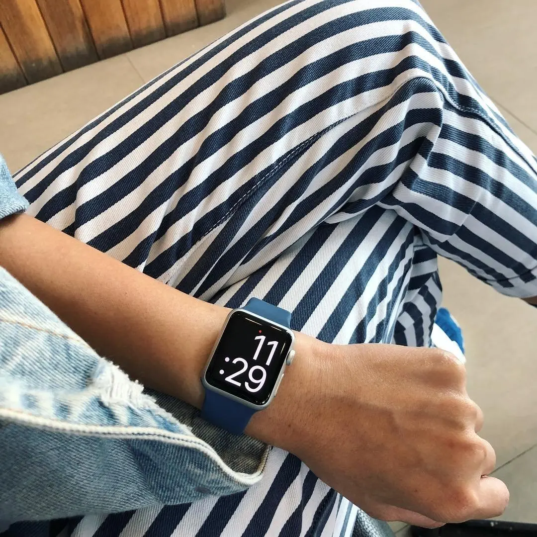 Joyozy 25 цветной мягкий силиконовый спортивный ремешок для apple watch полосы 42 мм/38 мм серии 4/3/2/1 для apple watch band