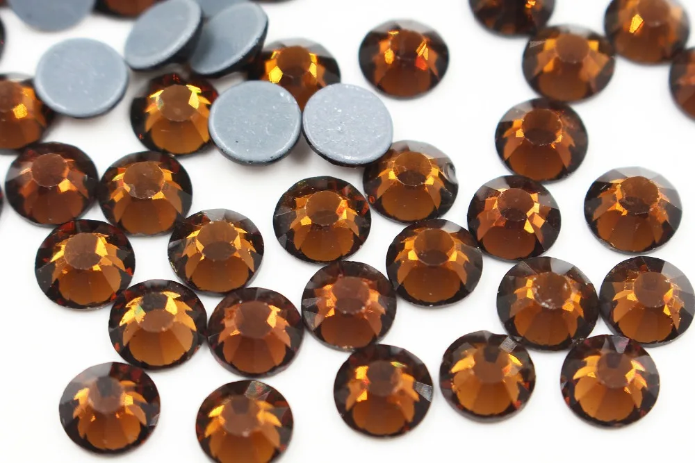 Качество Китай первым SS20 Копченые Кофе Материал Стекло Стразы горячей исправить