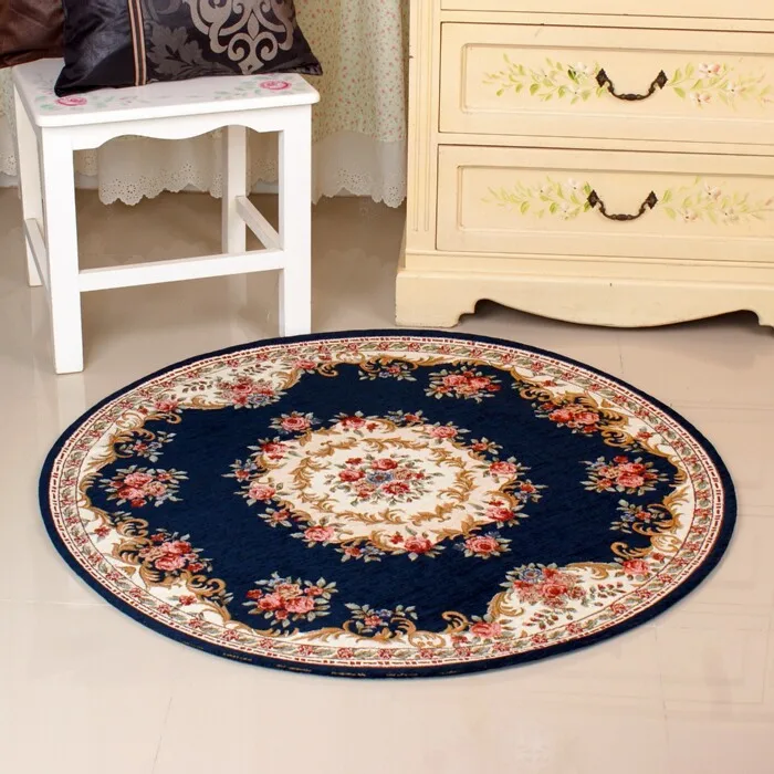 Большие коврики для ванной комнаты 90x90 см ретро цветочный узор Противоскользящие