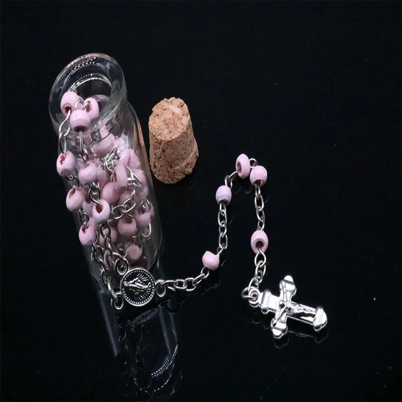 4 мм дизайнерский Розарий бутылка Ароматизированная фотография с Иисусом для