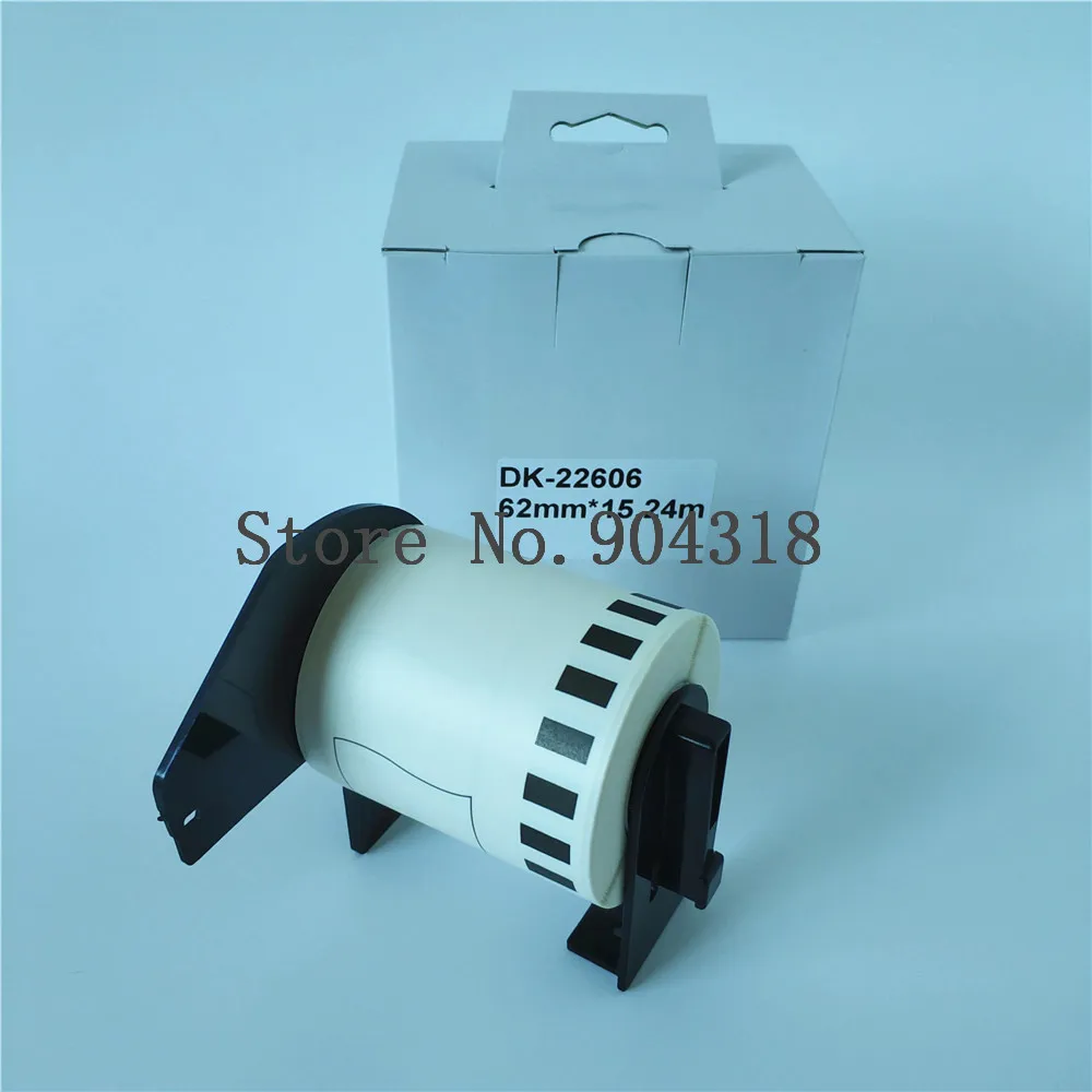 2 x Rolls Brother DK 22606 DK-22606 DK22606 DK-2606 DK2606 2606 Yellow Compatible Labels thermal film labels 62mm 15.24m | Компьютеры и