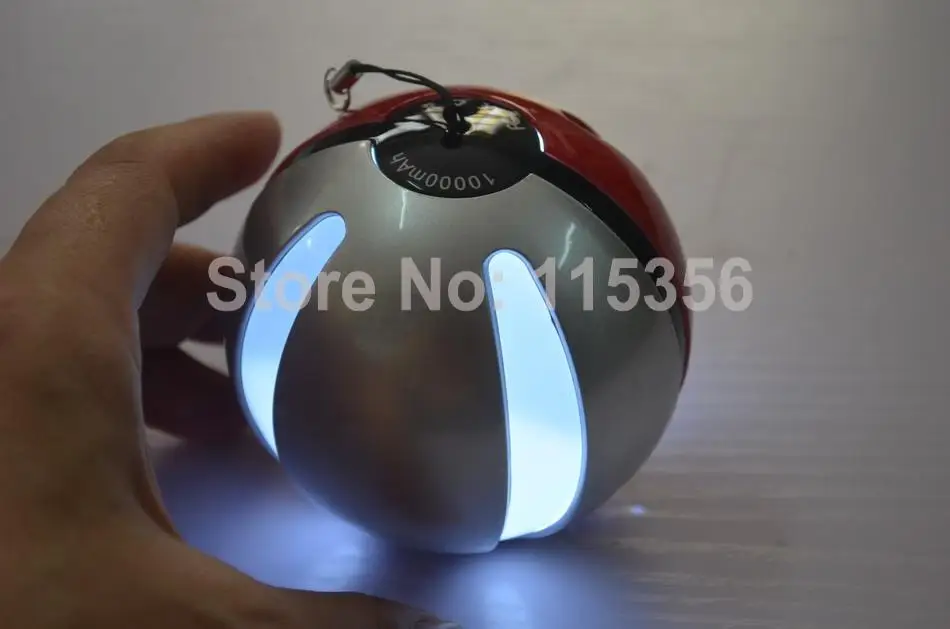 1 шт. Новое поступление: 10000 мАч Pokemon Go Ball портативное зарядное устройство Magic